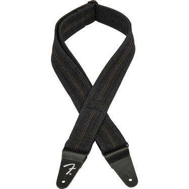 Thaly Fender Para Guitarra Fender x Wrangler Denim Strap Washed Black Stitch 0990638004